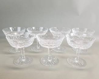107 Lot 59 Seven Waterford Crystal sherbert glasses