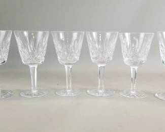 109 Lot 560 Six Waterford goblets