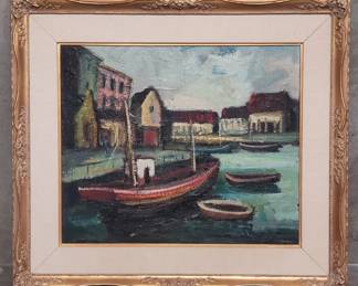 158 Lot 143 Signed oil painting on canvas