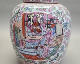 Lot # : 326 - Vintage Chinese Famille Rose porcelain jinger jar