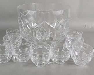 Lot # : 323 - Atlantis crystal punch bowl set