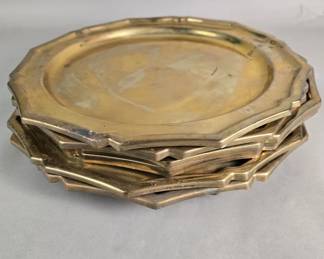 Lot # : 200 - Vintage brass trays