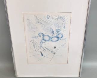 087 Lot 553u Salvador Dali etching