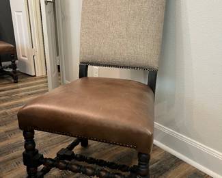 Leather seat chairs