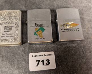 Vintage Advertising Lighters Tobacco