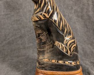 Carved Horn Tiger