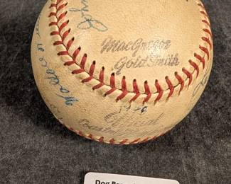 Coastal Plain League Greenville Greenies Signed Baseball 1940s