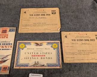 War Bond & Ration Books
