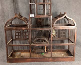 Wooden Bird Cage