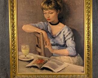 Nicely Framed Print of Claudine