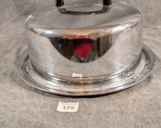 Vintage Chrome Cake Taker