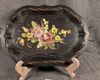Hand Painted Tole Tray
