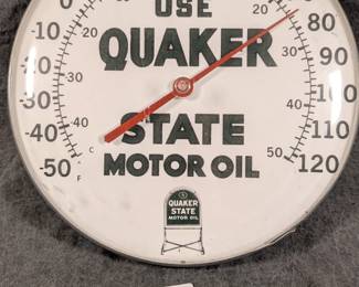 Quaker State Motor Oil Thermometer