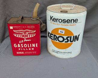 Vintage Fuel Cans Great Graphics