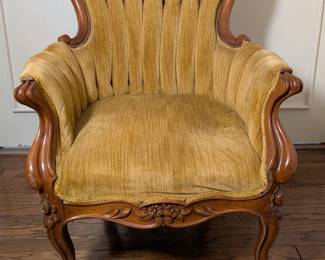 Victorian Rococo Revival Style Chair