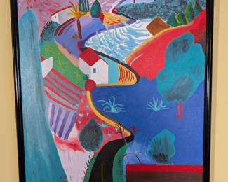 David Hockney Painting Copy