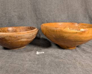Walter Perkins Turned Signed Bowls