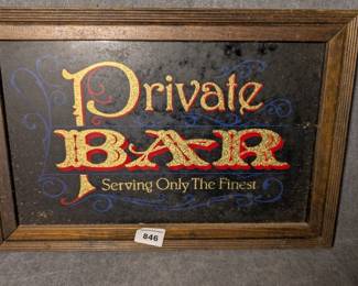 Private Bar Sign