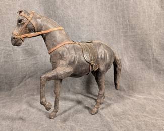 Leather Horse Figurine