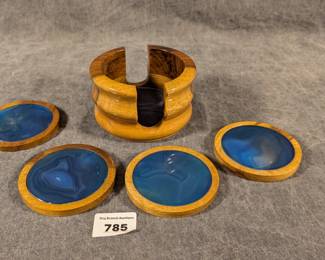 Agate & Wood Coasters