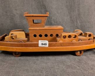 Wooden Model of Ferry Boat