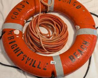 Wrightsville Beach Coast Guard Life Preserver