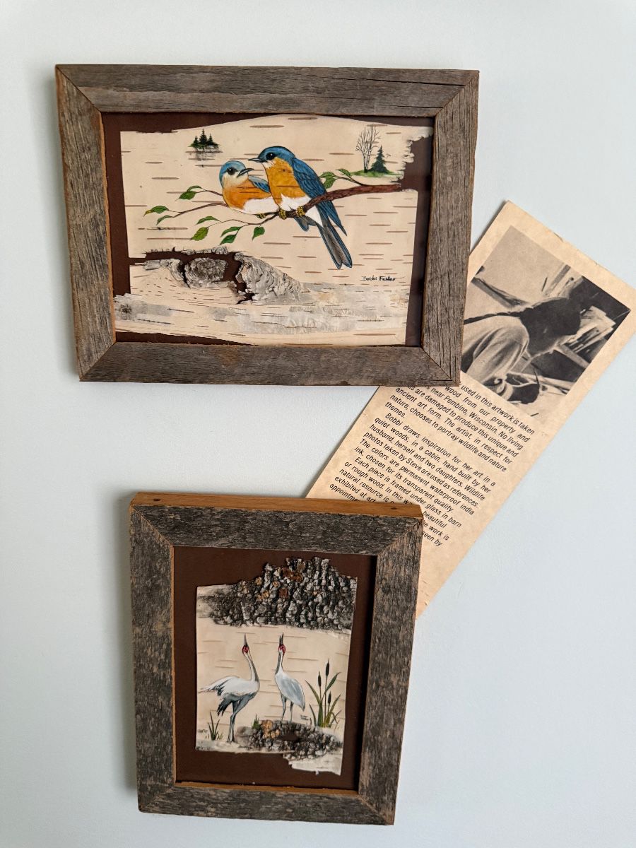 Birch bark art
