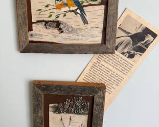 Birch bark art