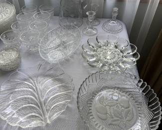 Glass serving pieces