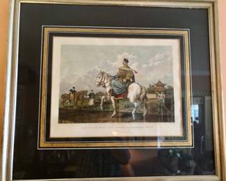 1796 hand colored English engraving
