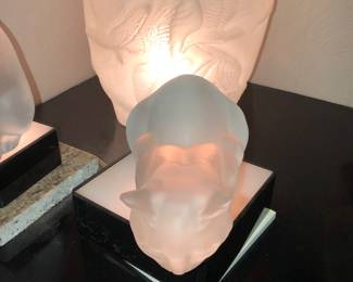 Large Lalique cat