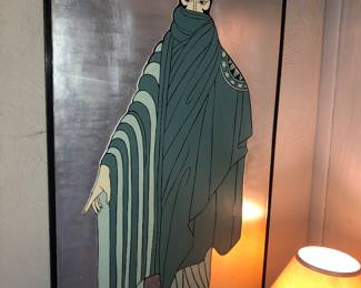 Panel in Erte Art Deco style