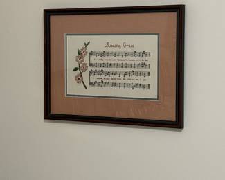 Amazing Grace cross stitch art