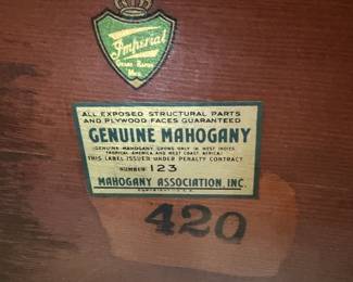 Imperial Mahogany sofa table
