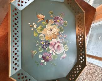 Nacho Tole painted tray