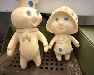 Pillsbury Dough Boy and 1972 Pillsbury DoughGirl Poppie Fresh