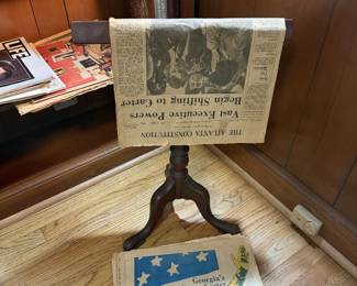 Antique newspaper stand