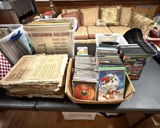 Antique and vintage sheet music