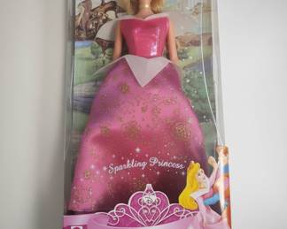 Disney Sparkling Princess Sleeping Beauty Aurora Doll 2008 Mattel N5049