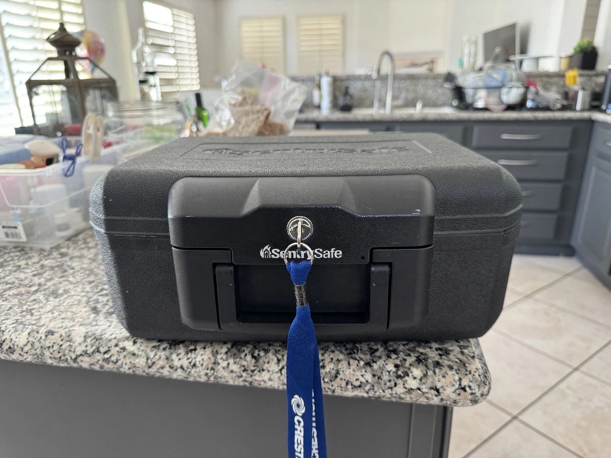 Sentry safe with key