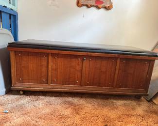 Lane chest with upholstered top 