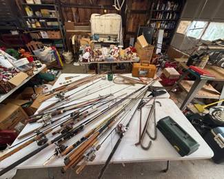 Fishing poles & gear 