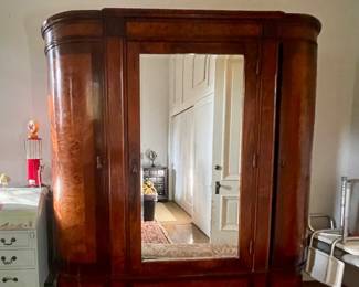 ANTIQUE ART NOVEAU  ARMOIRE