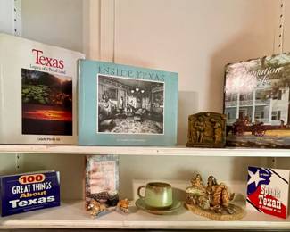 FRANKOMA CUP/SAUCER, TEXAS BOOKS