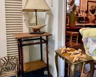 ACCENT TABLES, BOAT LAMP