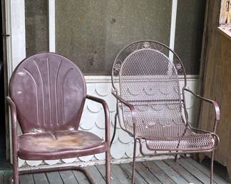 VINTAGE METAL LAWN CHAIRS