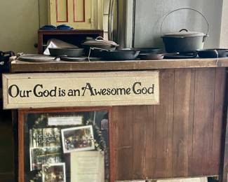 CAST IRON, WOOD BAR
