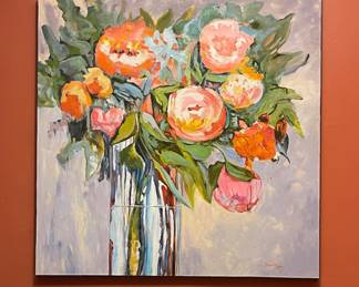 ORIGINAL FLORAL PAINTING BY DOREEN VAIL