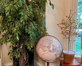 GLOBE, FAUX PLANTS
