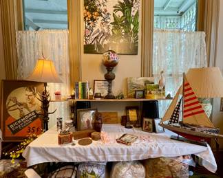 VINTAGE SAILBOAT, COMFORTERS AND BEDSPREADS
